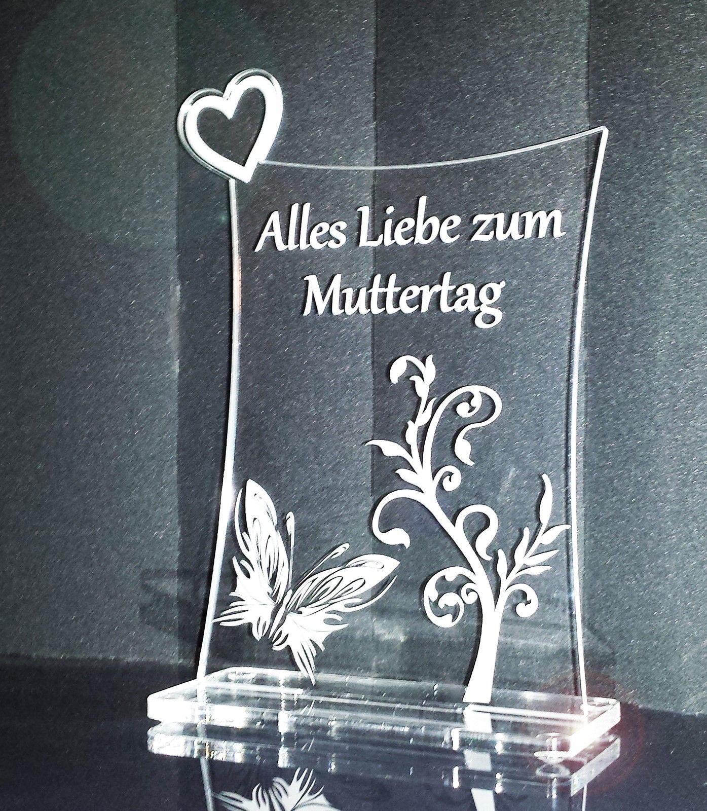 Acrylschild Geschenk zum Muttertag "Alles Liebe zum Muttertag"