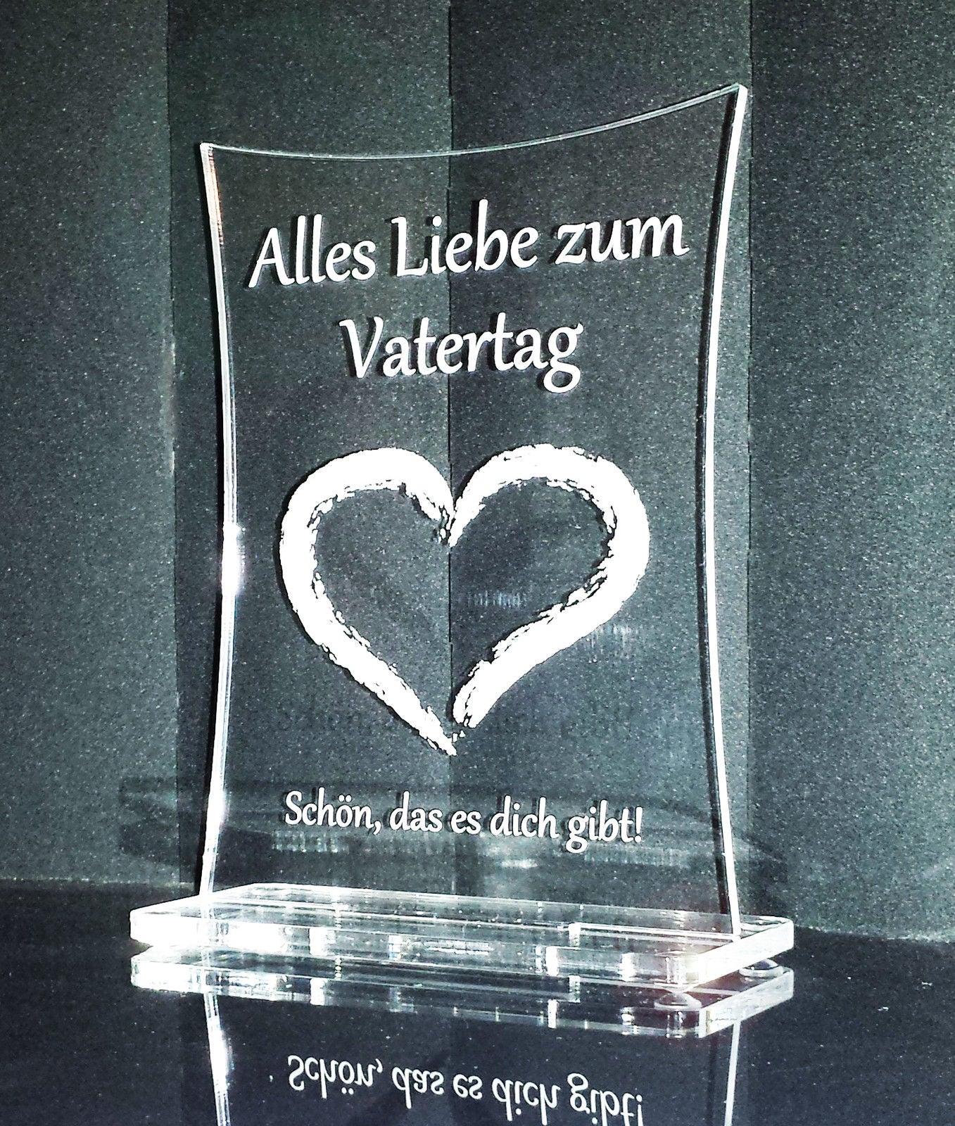 Acrylschild Geschenk zum Vatertag "Alles Liebe zum Vatertag"
