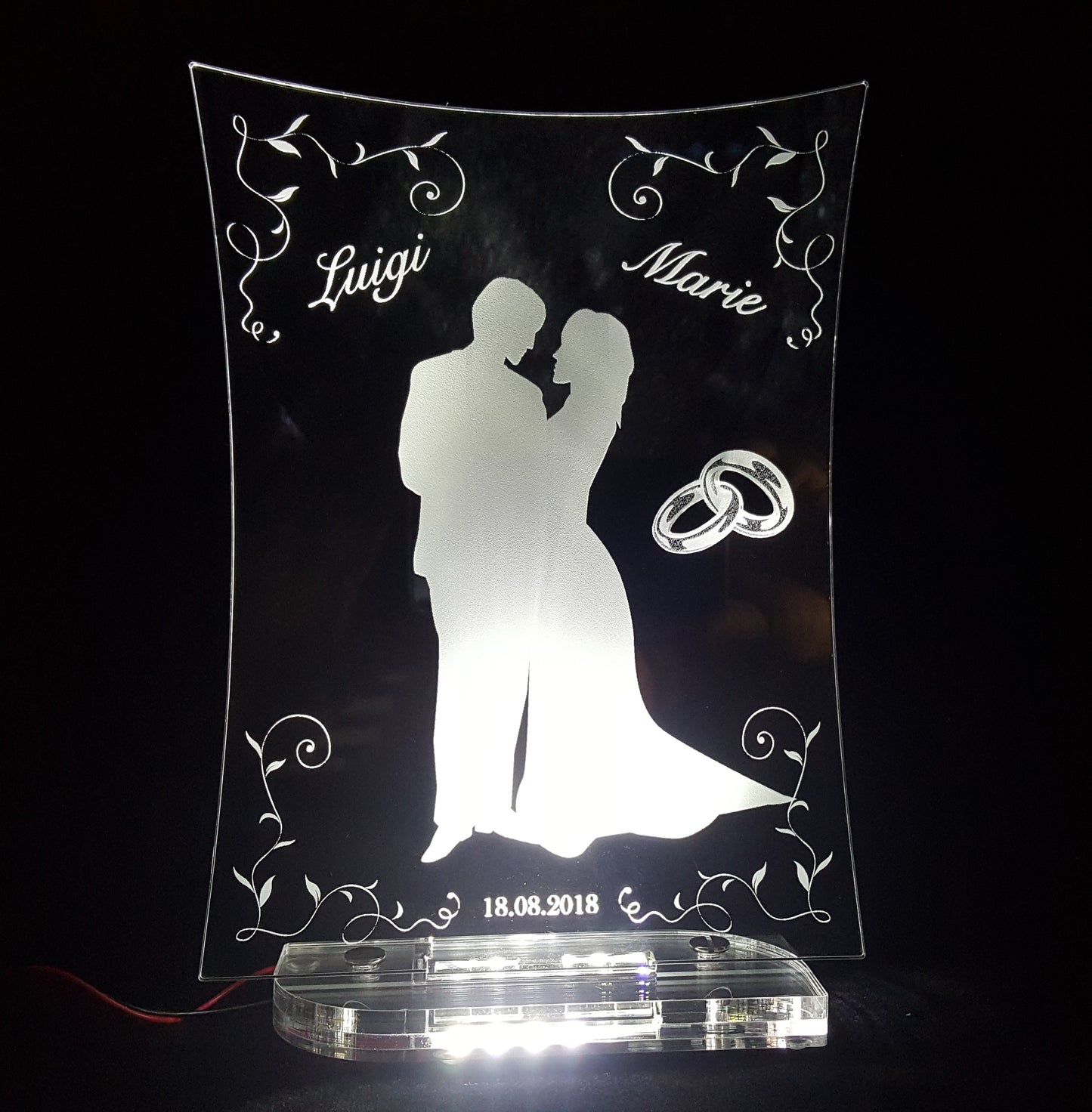Zur Hochzeit, Gastgeschenk, Hochzeitstorten Deko Motiv "Brautpaar"