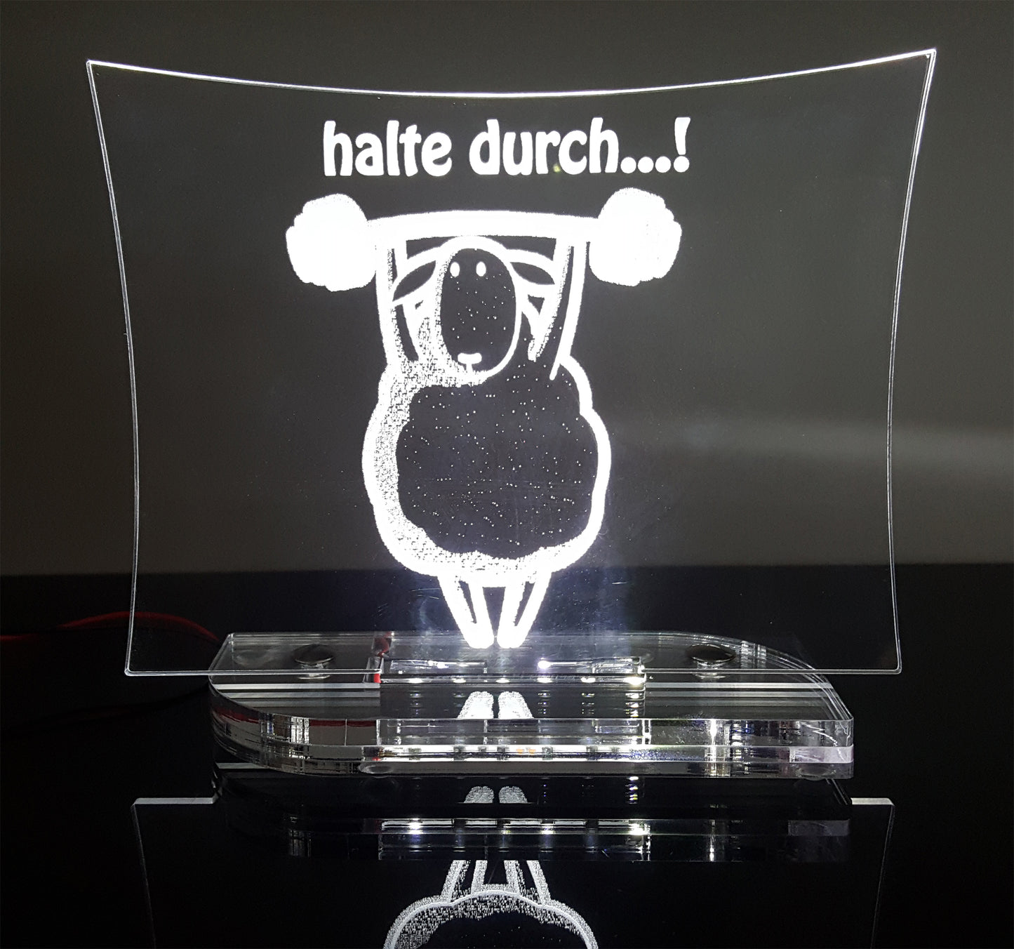 Acryl Aufsteller Sheep Serie "halte durch...!"