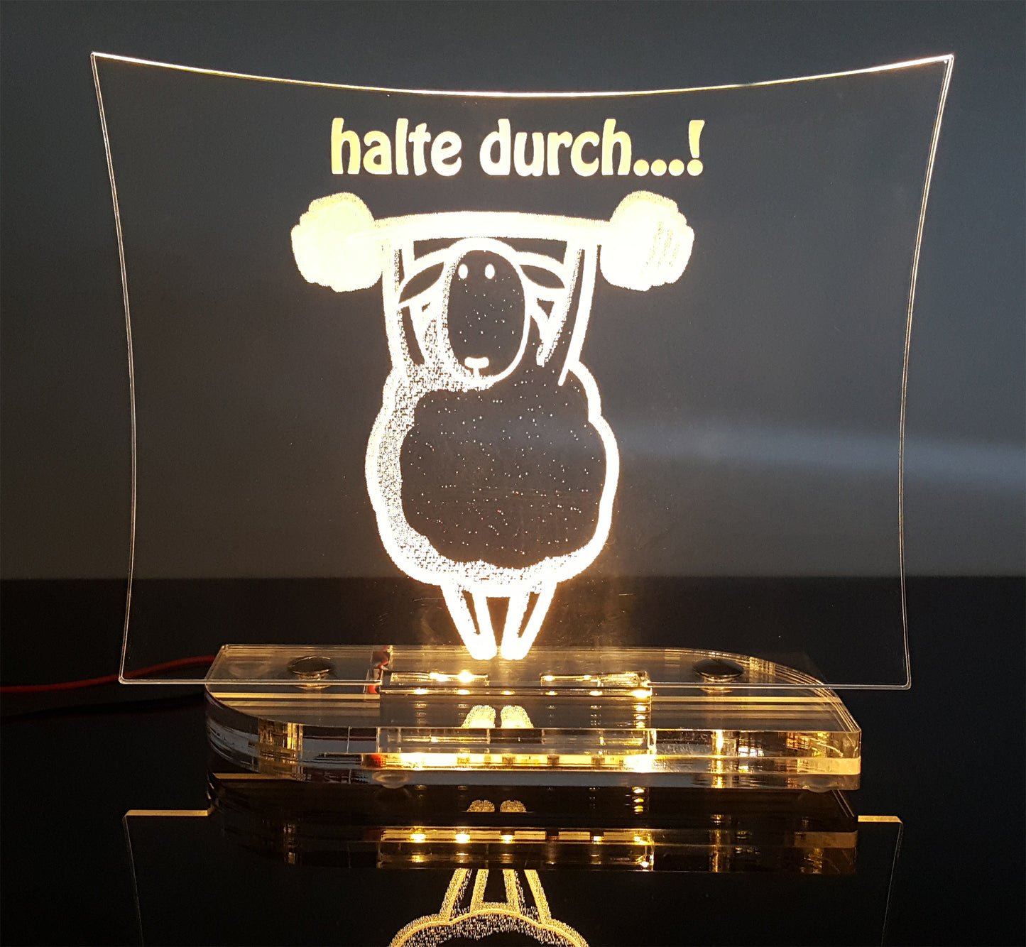 Acryl Aufsteller Sheep Serie "halte durch...!"