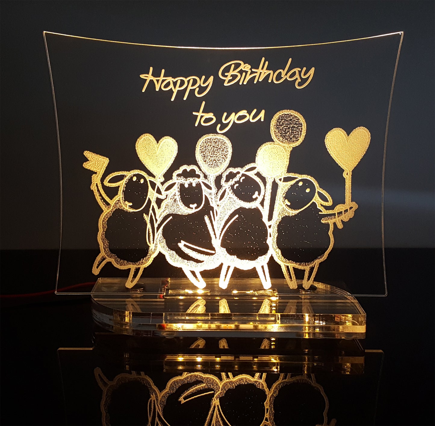 Acryl Aufsteller Sheep Serie "Happy Birthday"