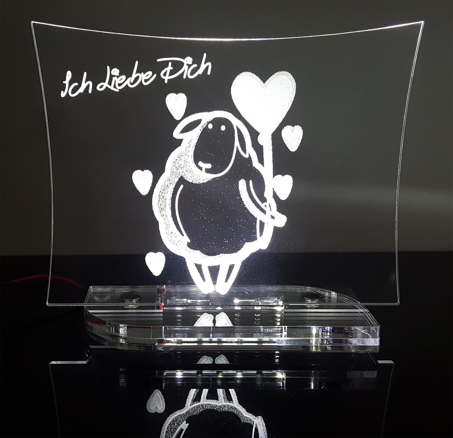 Acryl Aufsteller Sheep Serie "Ich liebe Dich"