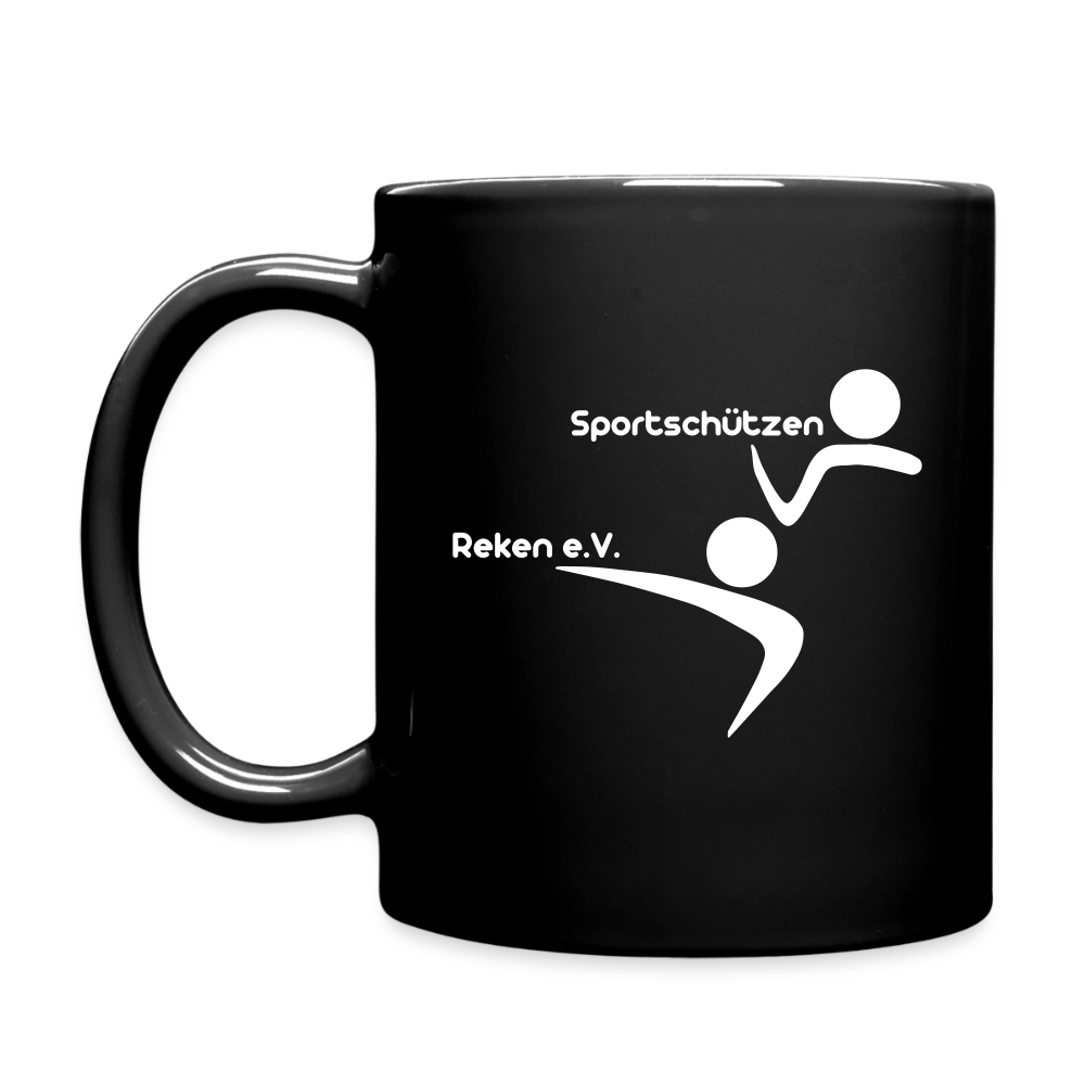 Tasse schwarz einfarbig Sportschützen Reken - Schwarz