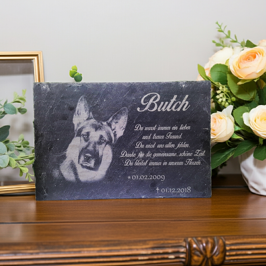 Personalisierte Grabplatte 20x20cm